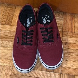 Burgundy Vans